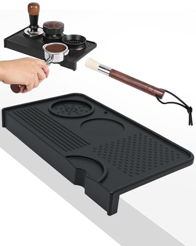 1+1 PACK Coffee Espresso Matt for Counter with Bristle Brush