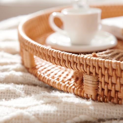 Rattan Large Serving Tray