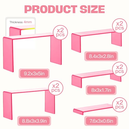 Pink Display Risers (10 Count)