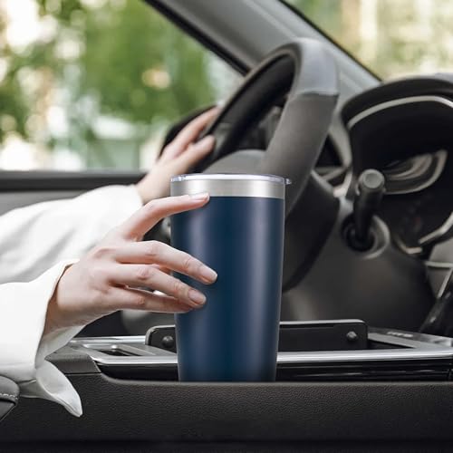 20 oz Tumbler with Lid Stainless Steel Insulated Tumblers Bulk Cups Mug (4 Count)