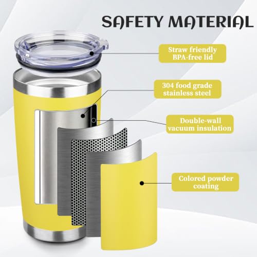 6 Pack 20oz Stainless Steel Travel Coffee Tumbler