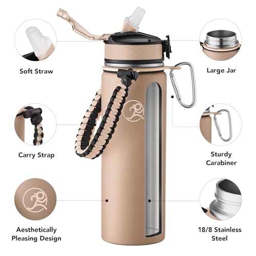 24oz Insulated Stainless Steel Travel Water Bottle