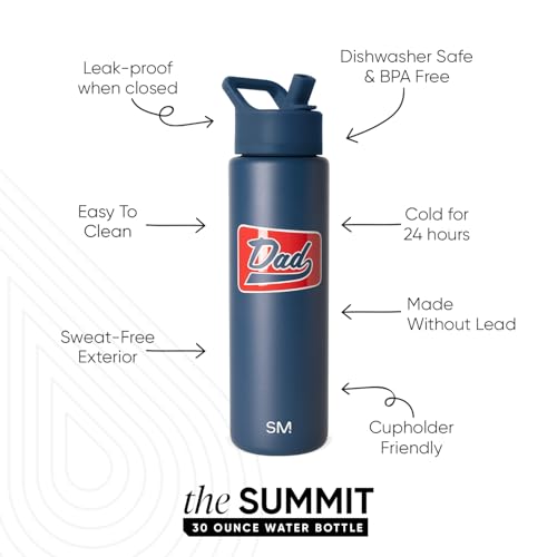 Insulated Water Bottle with Straw