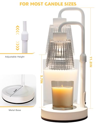 White Candle Warmer Lamp with 24h Cycle Timer