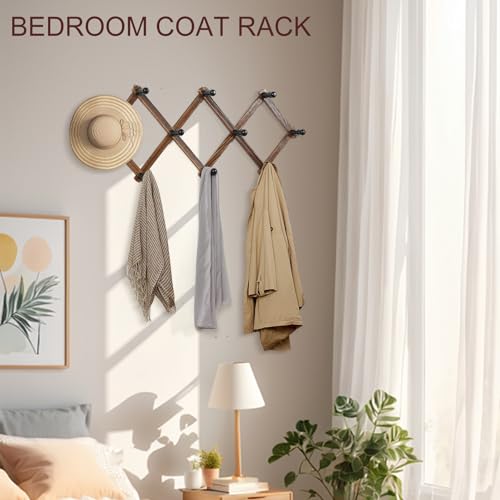 2 Pack Accordion Hat Rack for Wall (2 Count)
