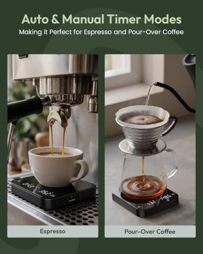 S2 Espresso Coffee Scale with Timer 0.1g Precision Shot Scale
