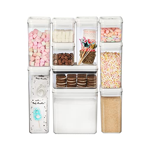 Flip Tite Food Storage Container with Lid Airtight 4" Ring Seal Flip Top (3 Count)