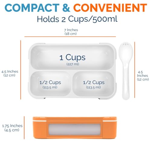 Snack Container Boxes for Kids Toddlers (2 Count)
