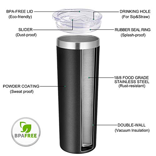 Stainless Steel Tumblers Bulk 12 Pack (12 Count)