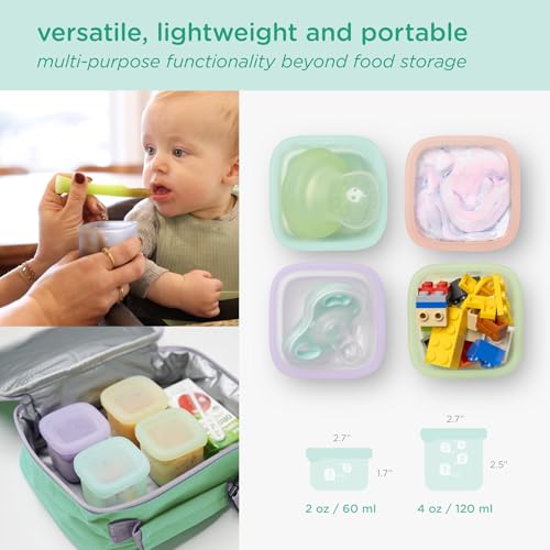 Silicone Baby Food Storage Containers 4pk (4 Count)