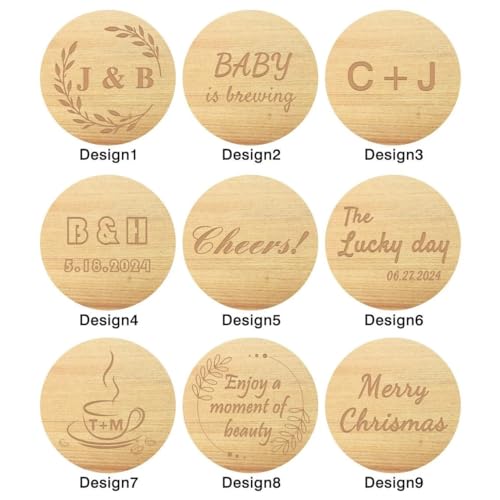 100 500 PCS Personalized Wooden Drink Stirrers