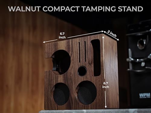 Walnut Espresso Tamping Station 54mm for Breville