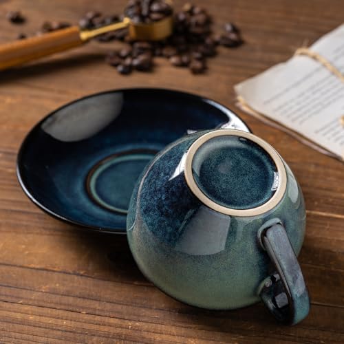 Porcelain Coffee Cup with Saucer Spoon