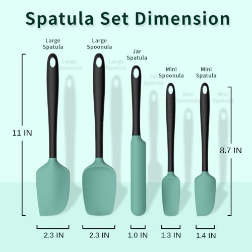 Silicone Spatula Set of 5 (5 Count)