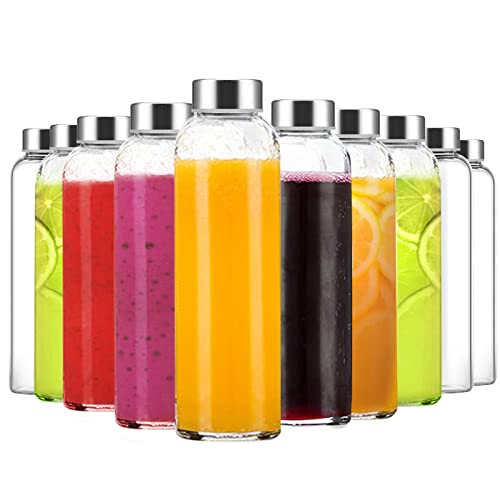 Clear Glass Bottles with Lids
