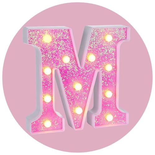 Pink Light up Letters