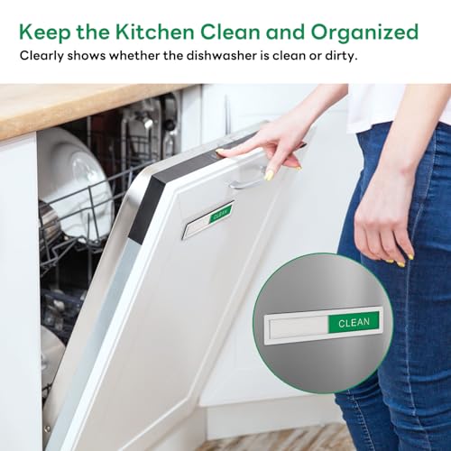 KitchenTour Dishwasher Magnet Clean Dirty Sign