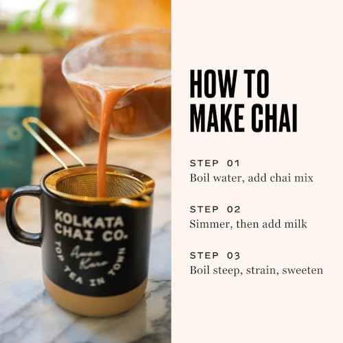Kolkata Chai Signature Masala Chai & Chocolate Chai Combo Pack (8.46 Ounce)