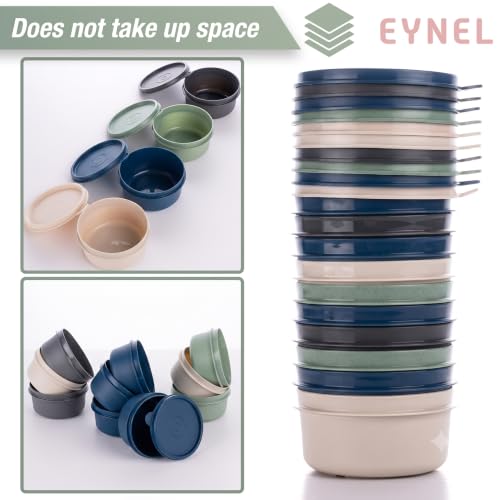 Set of 12 Small Round 9 oz Deli Containers with Lids (12 Count)