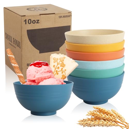 Small Wheat Straw Bowls Set of 6