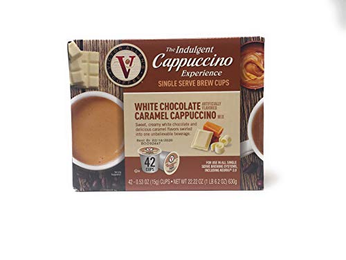 Victor Allen Indulgent White Chocolate Caramel Cappuccino Single Serve Cups (42 Count)