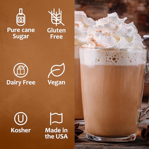 Coffee Syrup Caramel Pecan Flavored Syrup for Drinks (25.4 Fl Oz)