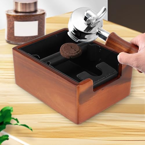 Espresso Knock Box with Tamping Station