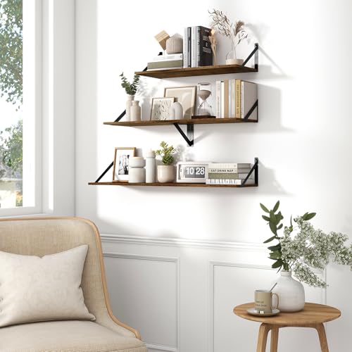 Deep Floating Shelves for Wall (2 Count)