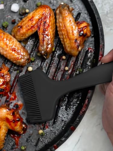 2 Pcs Of Silicone Basting Brushes Heat Resistant Pastry Brush Oil brush BBQ Grill Brush Set One (2 Count)