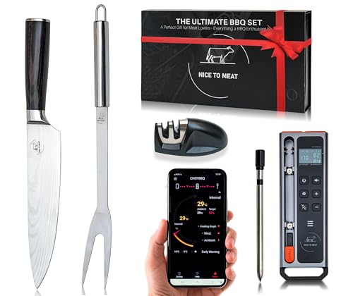 Wireless Meat Thermometer Digital BBQ Set (4 Count)