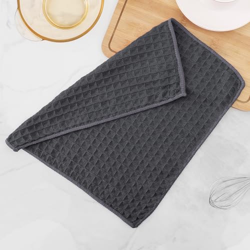 Microfiber Waffle Weave Kitchen Dish Cloths (8 Count)