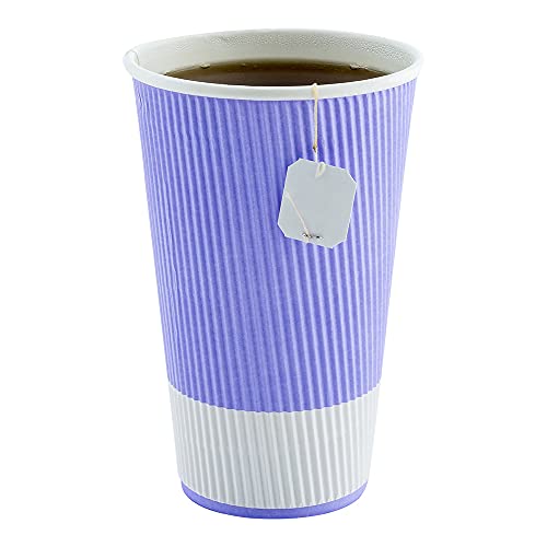 16 oz Purple Paper Light Coffee Cup (25 Count)