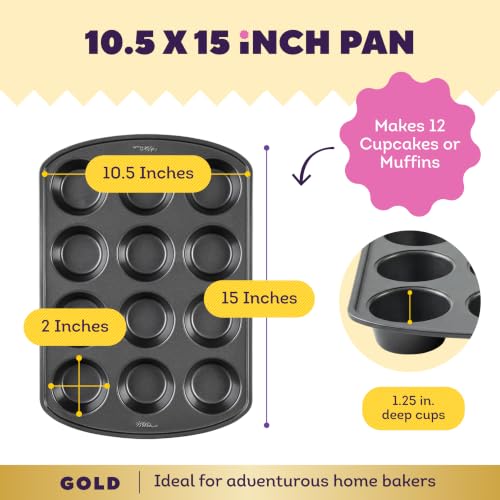 Gold Non Stick Muffin Pan