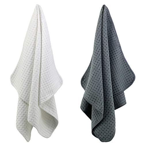 380 GSM Microfiber Waffle Kitchen Dish Tea Towel (8 Count)