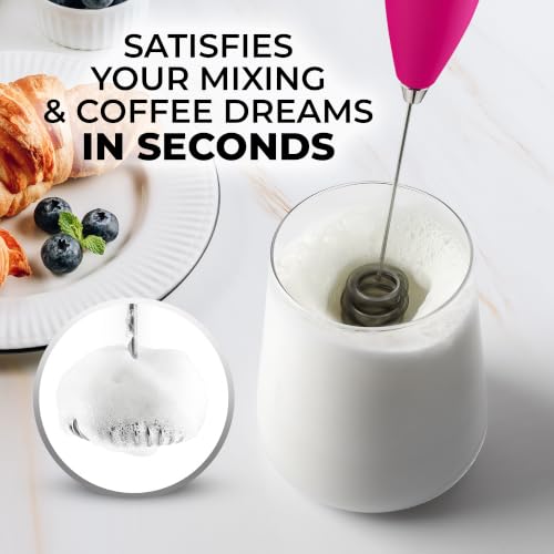 Powerful Milk Frother Wand With Duracell Batteries
