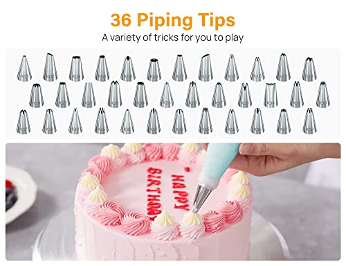 42 Piping Bags and Tips Set Frosting Piping Kit for Beginners & Pros