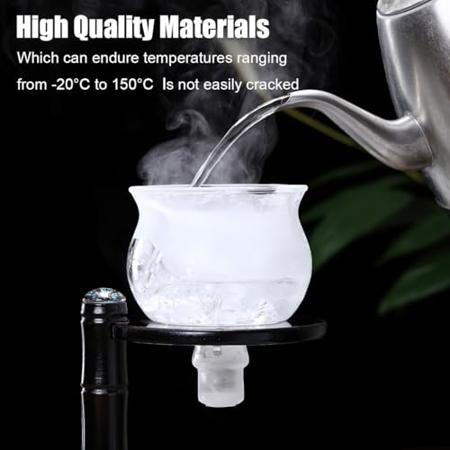 Glass Semi Automatic Tea Set