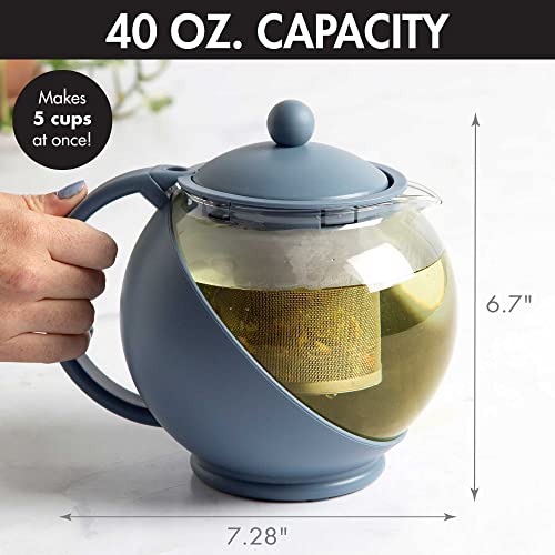 Half Moon Teapot with Removable Infuser