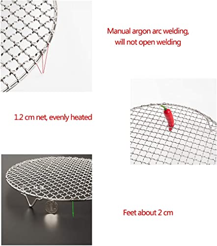 6.5" Round Cooling Rack Baking 304 Stainless Steel Versatile Steaming Grilling Fit Air Fryer