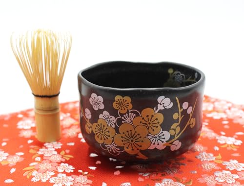 Japanese Traditional Mino Ware Handcrafted Mini Matcha Chawan Tea Bowl Cup Set With Chasen Bamboo Tea Whisk Ceremony Tableware Pottery
