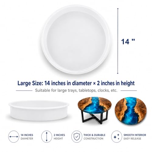 14 in Extra Large Resin Table Mold