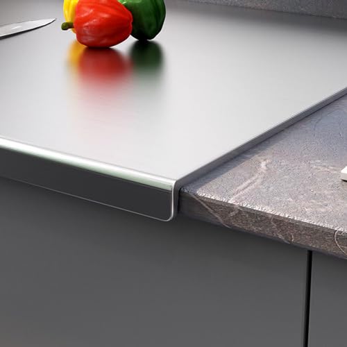 Stainless Steel Cutting Boards with Lip for Kitchen