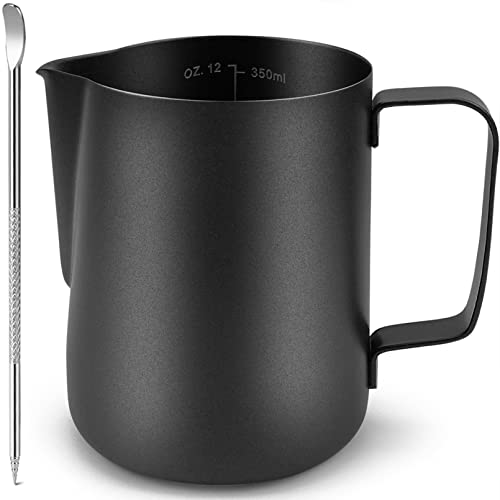 Stainless Steel Milk Frothing Pitcher 12 oz
