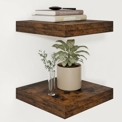 Square Floating Shelves 12x12” Set of 2 (2 Count)