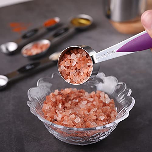 Measuring Cups and Spoons Set of 17 Double Sided Magnetic Measuring Spoons