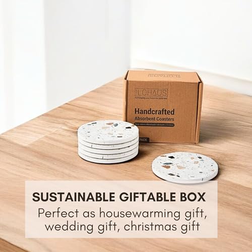 Terrazzo Coasters Set of 6 (6 Count)