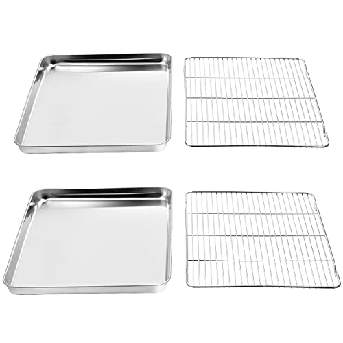 Baking Sheet & Rack Set [2 Sheets + 2 Racks]