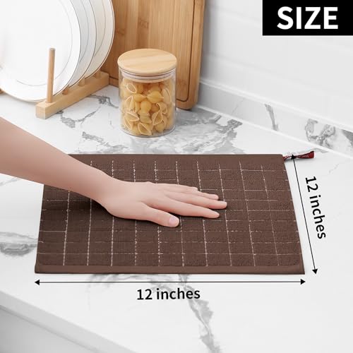 100% Cotton Terry Kitchen Dish Cloths (6 Count)