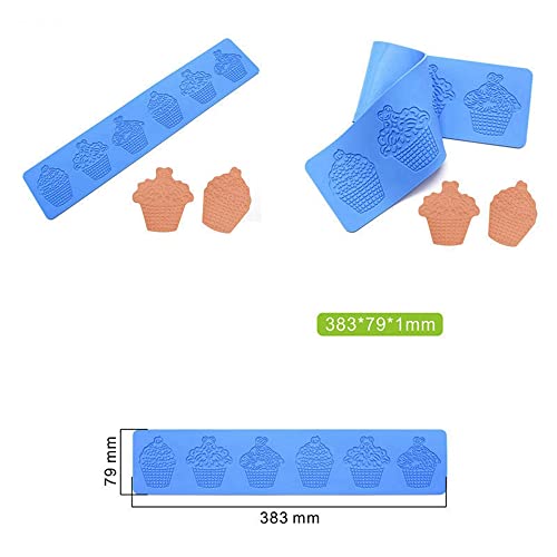 Cupcake Silicone Mold 3D Cupcake Lace Pad Cake Mold Cake Fondant Molds Fondant Clay Mould for Sugarcraft Polymer Clay Cupcakes Chocolate Candy