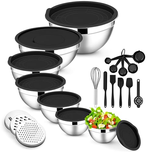 Stainless Steel Mixing Bowls (18 Count)